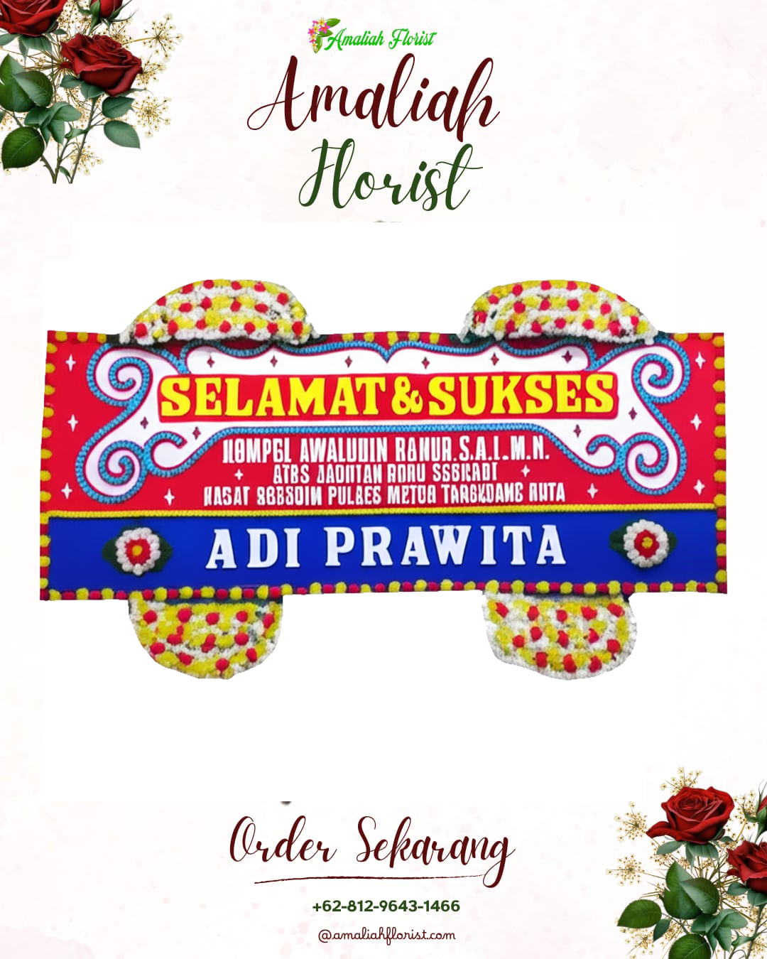Papan Bunga Ucapan Selamat Teluk Segara